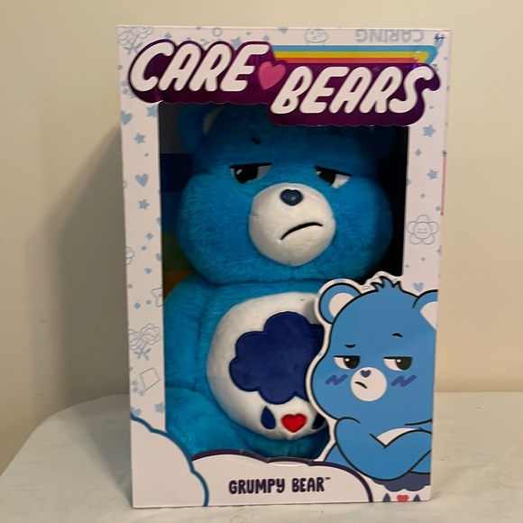 NIB Grumpy Bear Care Bears Plush 14” Stuffed Animal Blue Storm Cloud - Picture 7 of 12